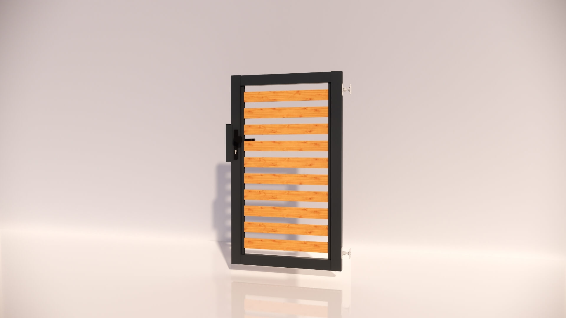 Hliníková bránička REMO80 Lite 1000x1720mm RAL7016 DEKOR BOROVICA pravá