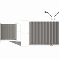Skica - Hliníkový plot BOSTON od výrobcu ELMAR